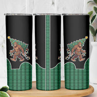 Western Yoke Skinny Tumbler Bigfoot Xmas Cowboy Style - Wonder Print Shop