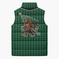 Western Yoke Sleeveless Puffer Jacket Bigfoot Xmas Cowboy Style - Wonder Print Shop