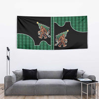 Western Yoke Tapestry Bigfoot Xmas Cowboy Style - Wonder Print Shop