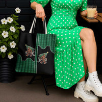 Western Yoke Tote Bag Bigfoot Xmas Cowboy Style - Wonder Print Shop