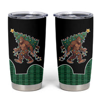 Western Yoke Tumbler Cup Bigfoot Xmas Cowboy Style - Wonder Print Shop