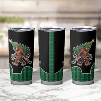 Western Yoke Tumbler Cup Bigfoot Xmas Cowboy Style - Wonder Print Shop