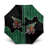 Western Yoke Umbrella Bigfoot Xmas Cowboy Style - Wonder Print Shop