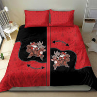 Western Yoke Bedding Set Santa Cowboy Style - Wonder Print Shop