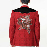 Western Yoke Blazer Santa Cowboy Style - Wonder Print Shop