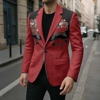 Western Yoke Blazer Santa Cowboy Style - Wonder Print Shop