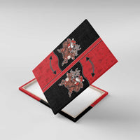 Western Yoke Canvas Wall Art Santa Cowboy Style - Wonder Print Shop