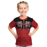 Western Yoke Kid T Shirt Santa Cowboy Style - Wonder Print Shop