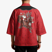 Western Yoke Kimono Santa Cowboy Style - Wonder Print Shop