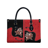 Western Yoke Leather Bag Santa Cowboy Style - Wonder Print Shop