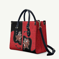 Western Yoke Leather Bag Santa Cowboy Style - Wonder Print Shop
