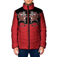 Western Yoke Padded Jacket Santa Cowboy Style - Wonder Print Shop