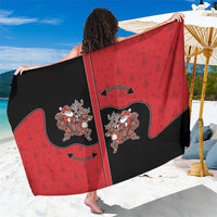Western Yoke Sarong Santa Cowboy Style - Wonder Print Shop