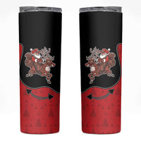 Western Yoke Skinny Tumbler Santa Cowboy Style - Wonder Print Shop