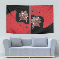 Western Yoke Tapestry Santa Cowboy Style - Wonder Print Shop