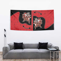 Western Yoke Tapestry Santa Cowboy Style - Wonder Print Shop