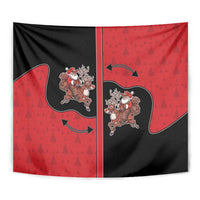 Western Yoke Tapestry Santa Cowboy Style - Wonder Print Shop