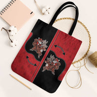 Western Yoke Tote Bag Santa Cowboy Style - Wonder Print Shop