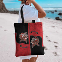 Western Yoke Tote Bag Santa Cowboy Style - Wonder Print Shop