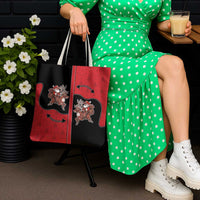 Western Yoke Tote Bag Santa Cowboy Style - Wonder Print Shop