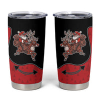 Western Yoke Tumbler Cup Santa Cowboy Style - Wonder Print Shop