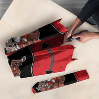 Western Yoke Umbrella Santa Cowboy Style - Wonder Print Shop