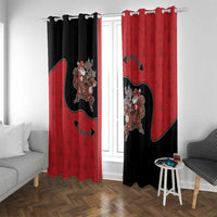 Western Yoke Window Curtain Santa Cowboy Style - Wonder Print Shop