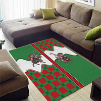 Western Yoke Area Rug Mrs Claus Cowgirl Style - Wonder Print Shop