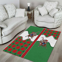 Western Yoke Area Rug Mrs Claus Cowgirl Style - Wonder Print Shop