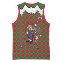 Western Yoke Basketball Jersey Mrs Claus Cowgirl Style - Wonder Print Shop