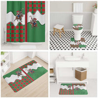 Western Yoke Bathroom Set Mrs Claus Cowgirl Style - Wonder Print Shop
