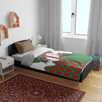 Western Yoke Bedding Set Mrs Claus Cowgirl Style - Wonder Print Shop