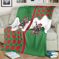 Western Yoke Blanket Mrs Claus Cowgirl Style - Wonder Print Shop