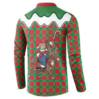 Western Yoke Button Sweatshirt Mrs Claus Cowgirl Style - Wonder Print Shop