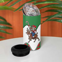 Western Yoke 4 in 1 Can Cooler Tumbler Mrs Claus Cowgirl Style - Wonder Print Shop
