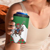 Western Yoke 4 in 1 Can Cooler Tumbler Mrs Claus Cowgirl Style - Wonder Print Shop