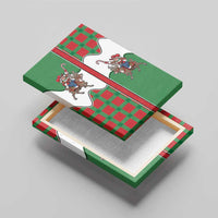 Western Yoke Canvas Wall Art Mrs Claus Cowgirl Style - Wonder Print Shop