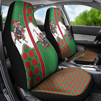 Western Yoke Car Seat Cover Mrs Claus Cowgirl Style - Wonder Print Shop