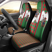 Western Yoke Car Seat Cover Mrs Claus Cowgirl Style - Wonder Print Shop