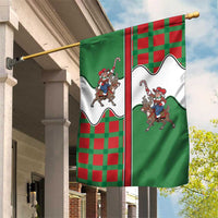 Western Yoke Garden Flag Mrs Claus Cowgirl Style - Wonder Print Shop