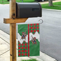 Western Yoke Garden Flag Mrs Claus Cowgirl Style - Wonder Print Shop