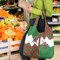 Western Yoke Grocery Bag Mrs Claus Cowgirl Style - Wonder Print Shop