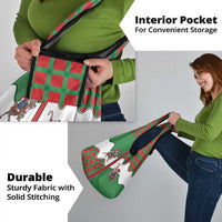 Western Yoke Grocery Bag Mrs Claus Cowgirl Style - Wonder Print Shop