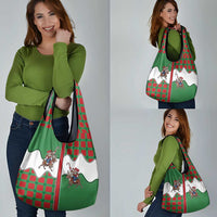 Western Yoke Grocery Bag Mrs Claus Cowgirl Style - Wonder Print Shop