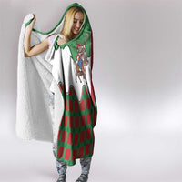 Western Yoke Hooded Blanket Mrs Claus Cowgirl Style - Wonder Print Shop