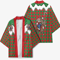 Western Yoke Kimono Mrs Claus Cowgirl Style - Wonder Print Shop