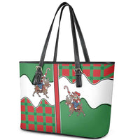 Western Yoke Leather Tote Bag Mrs Claus Cowgirl Style - Wonder Print Shop