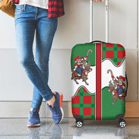 Western Yoke Luggage Cover Mrs Claus Cowgirl Style - Wonder Print Shop