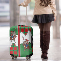 Western Yoke Luggage Cover Mrs Claus Cowgirl Style - Wonder Print Shop