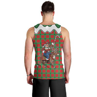 Western Yoke Men Tank Top Mrs Claus Cowgirl Style - Wonder Print Shop